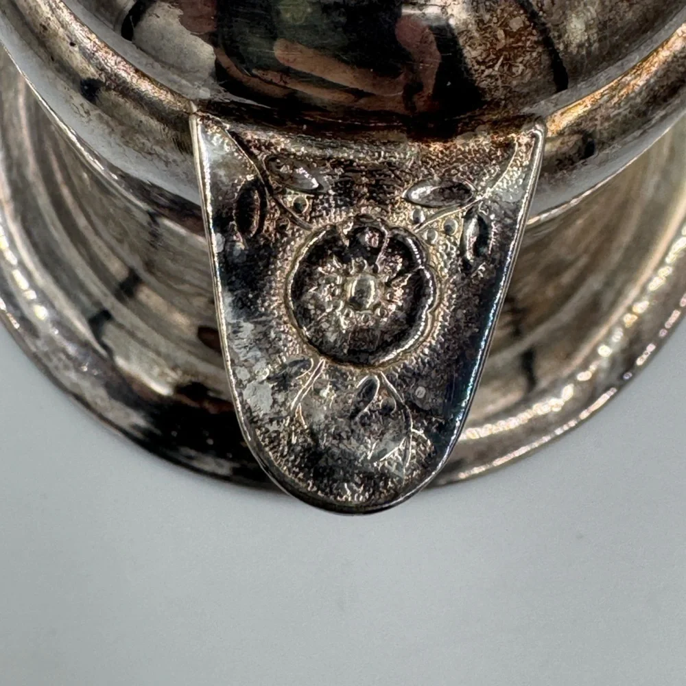 Antique World Silver Plate Co Triple Plated Detailed Creamer #400